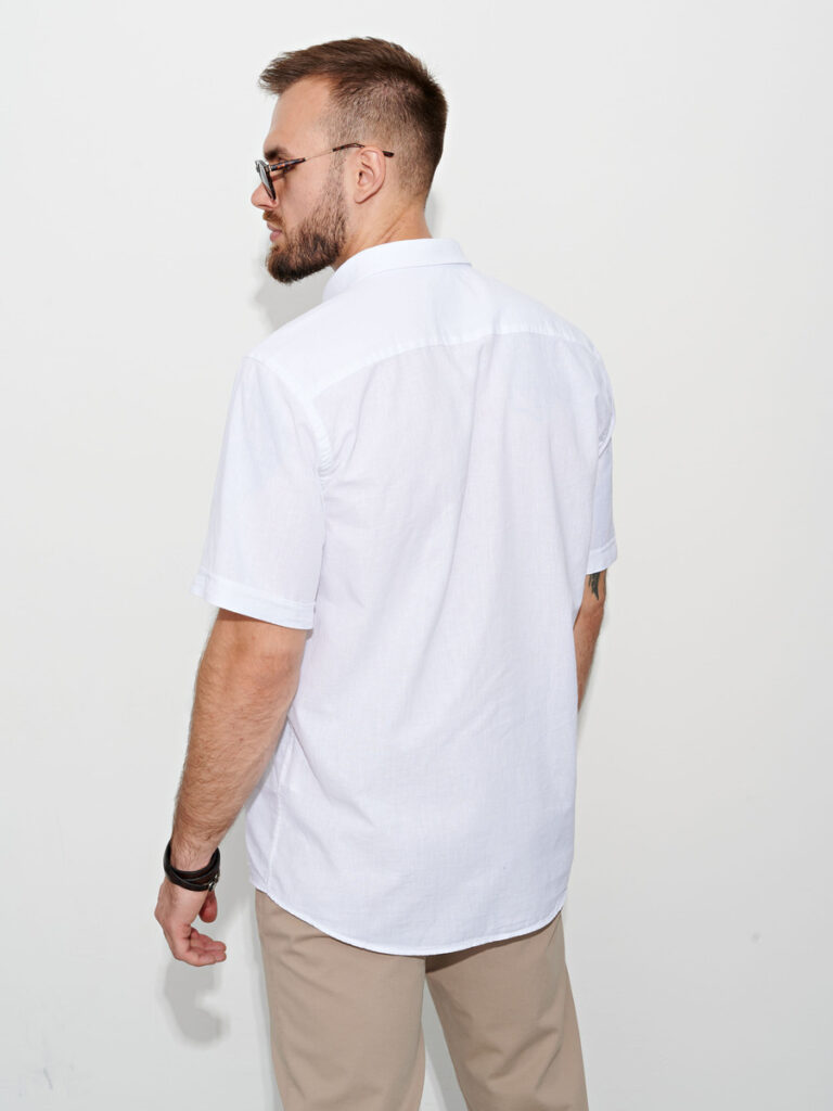 рубашка мужская белая 4