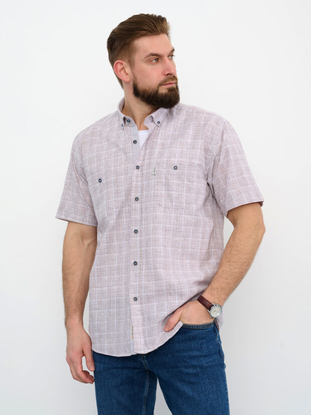 bochetti tca 6007 8007 x32 Коричневый Рубашка мужская