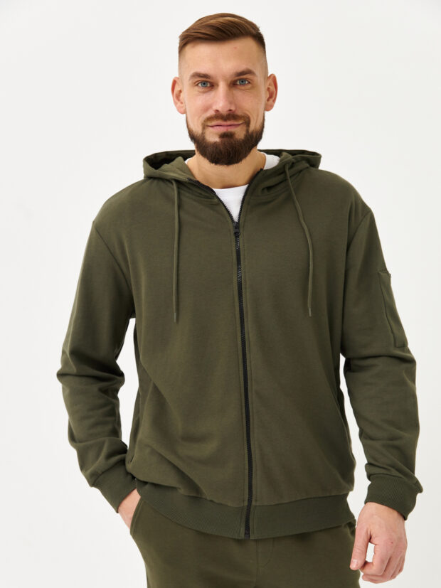 bochetti udi 6017c 0003 25 Хаки Толстовка мужская