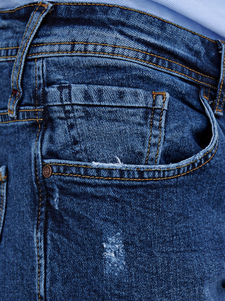 шорты мужские джинсовые синие 8