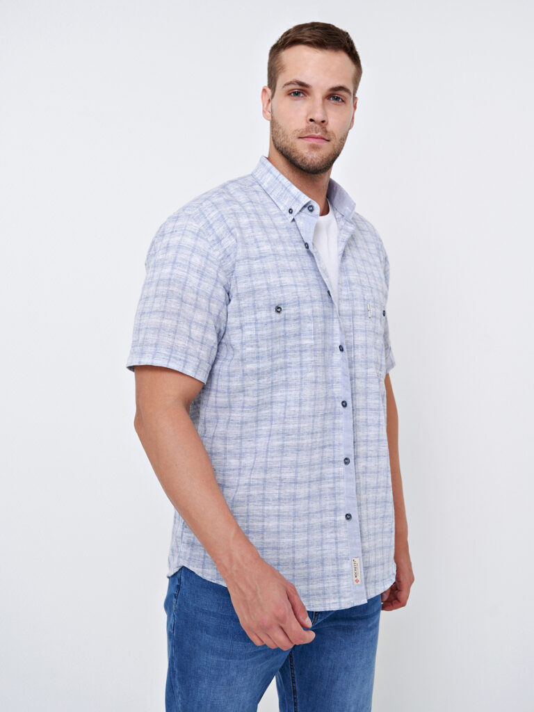 рубашка мужская серая 3