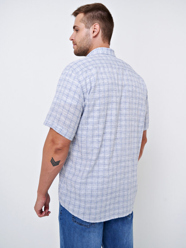 рубашка мужская серая 6