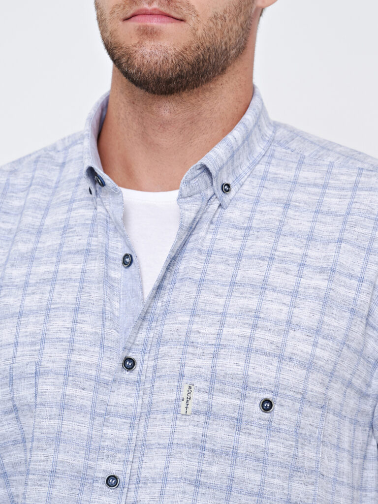 рубашка мужская серая 7