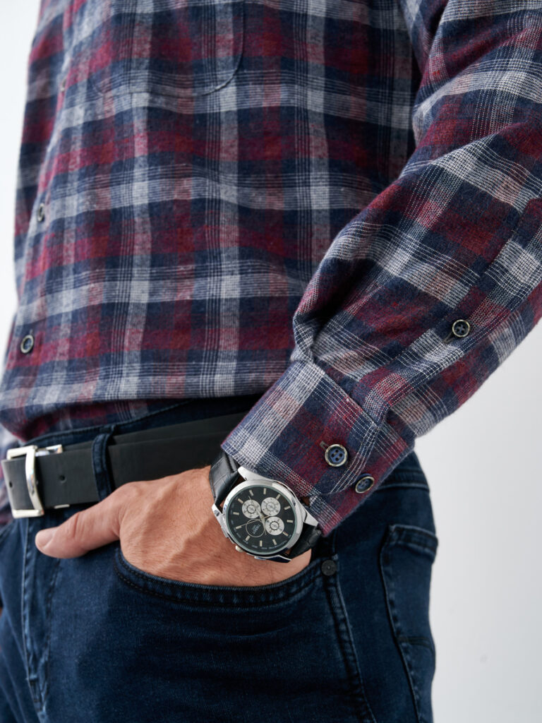 рубашка мужская красная 4