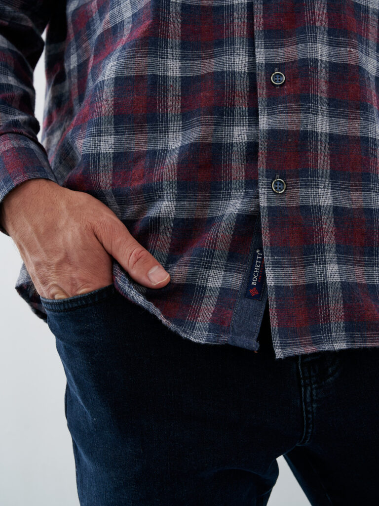 рубашка мужская красная 5