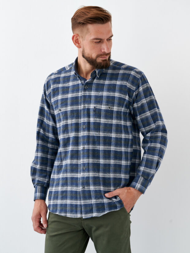 bochetti tca 6001 0172 06 Темно синий Рубашка мужская