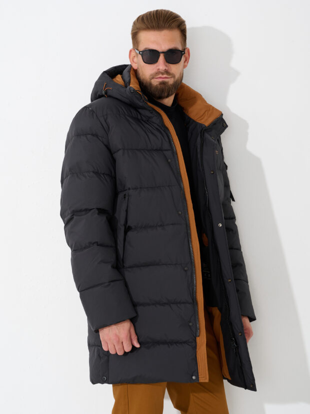 city savani ccs 88152 01 Черный Куртка мужская утепленная