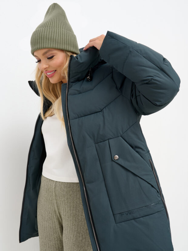 city savani cls 30018b z44 Зеленый Куртка женская утепленная