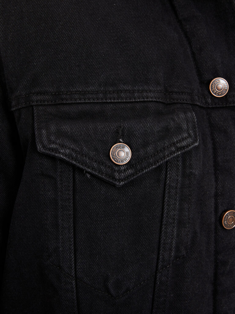 куртка мужская джинсовая уш черная 7