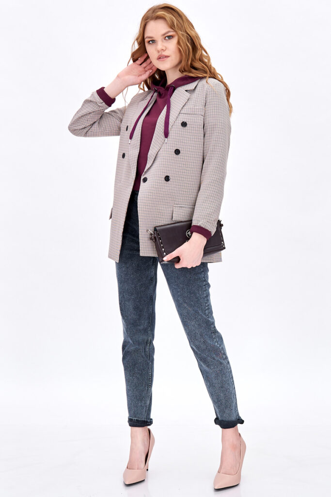 пиджак женский бежевый 3