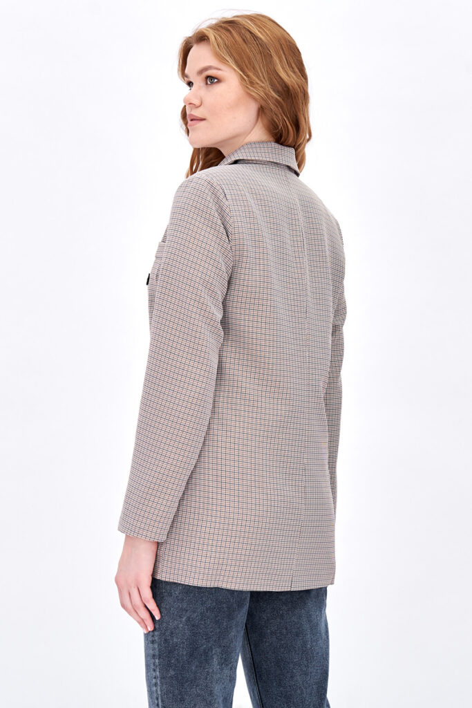 пиджак женский бежевый 4