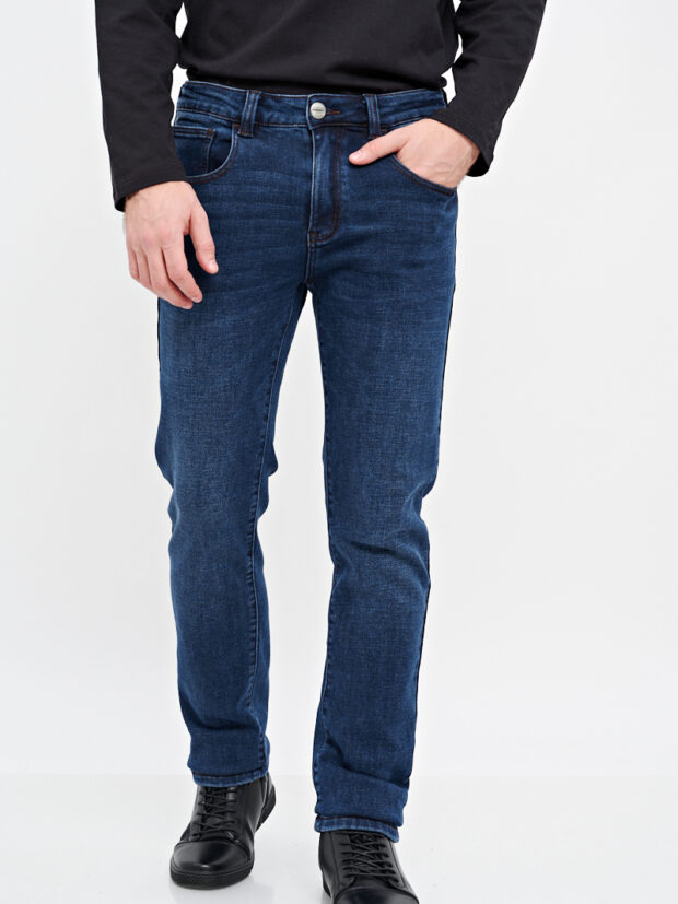 mossmore mr19250b dark blue Темно синий Джинсы мужские