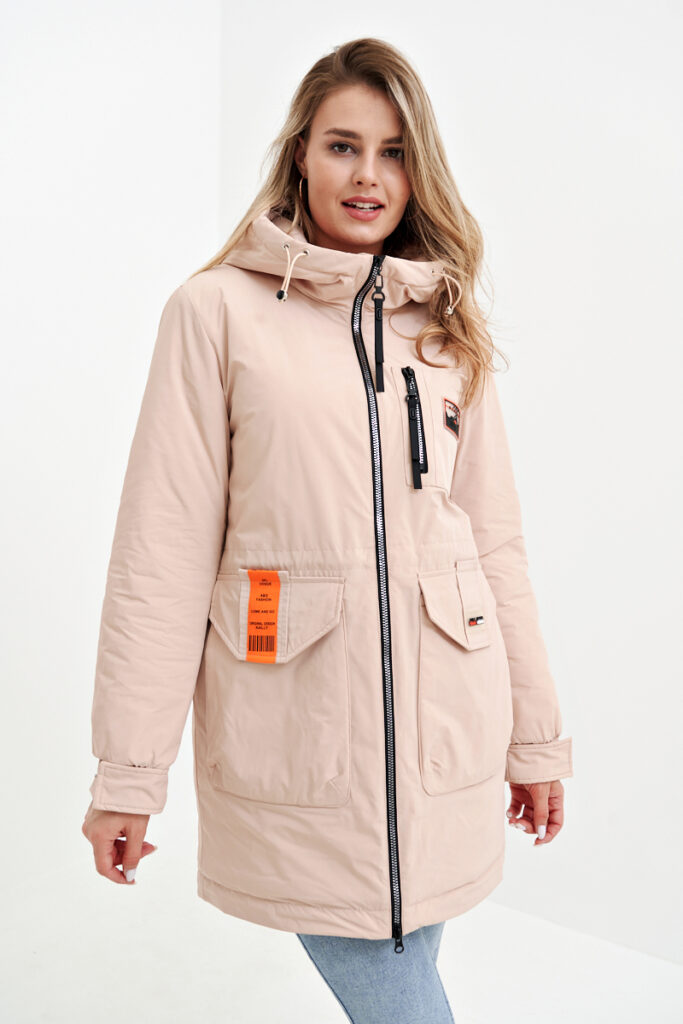 куртка женская демисезонная бежевая 1