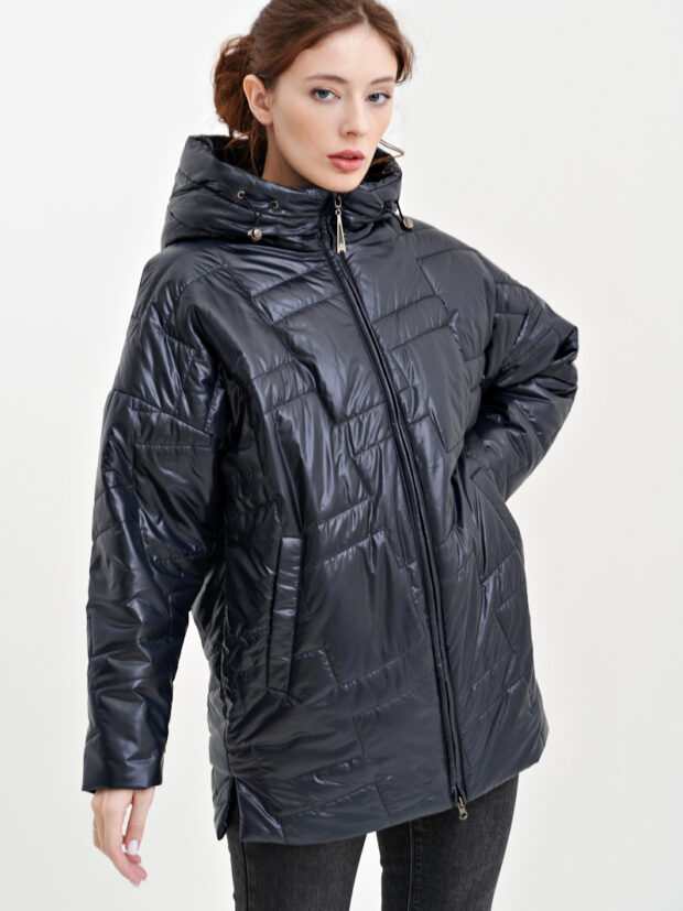 hannan liuni 5083 Синий Куртка женская демисезонная