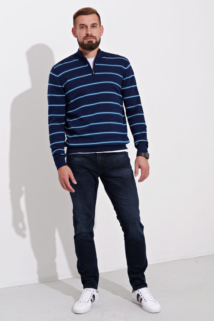 джемпер мужской темно-синий 2