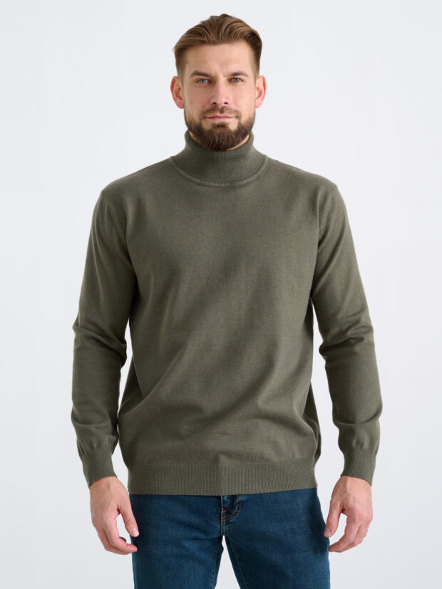 fine joyce f321 15318 khaki Хаки Водолазка мужская