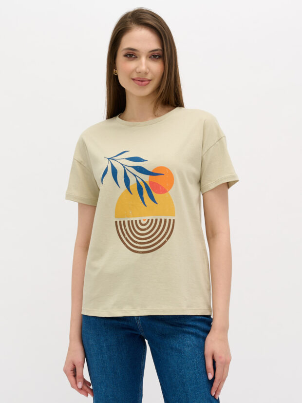 primm p412 06 810 beige Бежевый Футболка женская