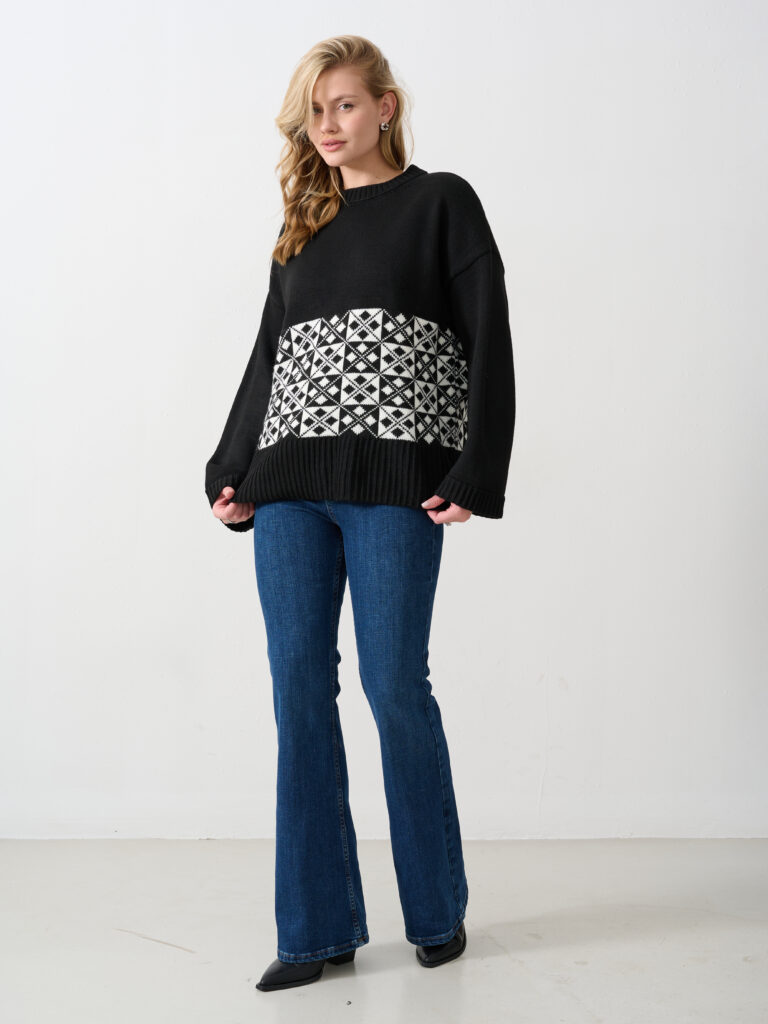 джемпер женский черный 4