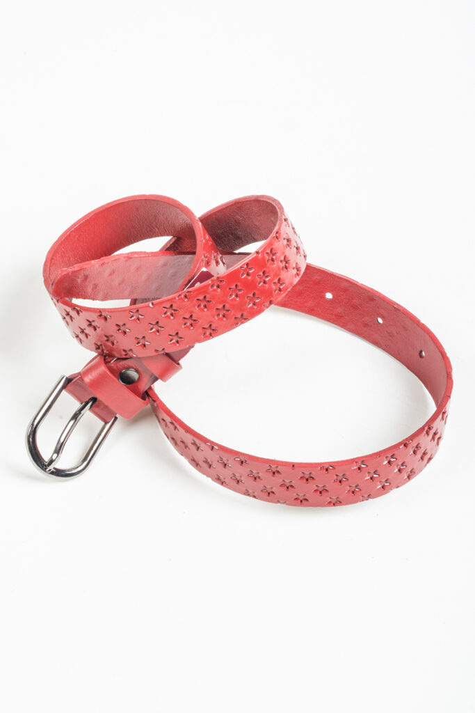 ремень женский красный 1