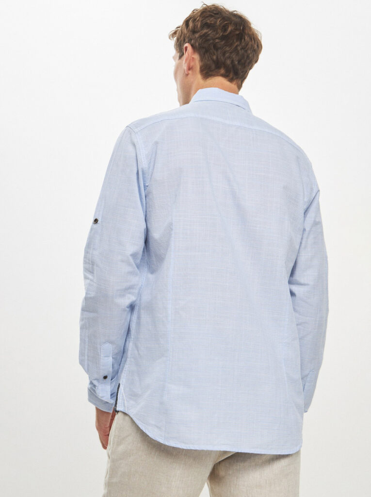рубашка мужская голубая 3