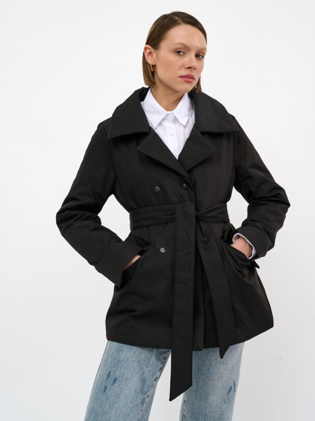 kazarina 24ss 6080m Черный Куртка женская демисезонная