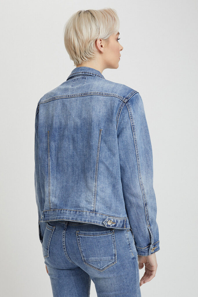 куртка женская джинсовая синяя 2