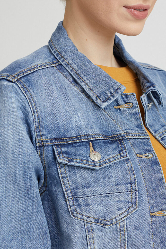 куртка женская джинсовая синяя 3