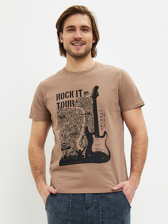 футболка мужская коричневая 3