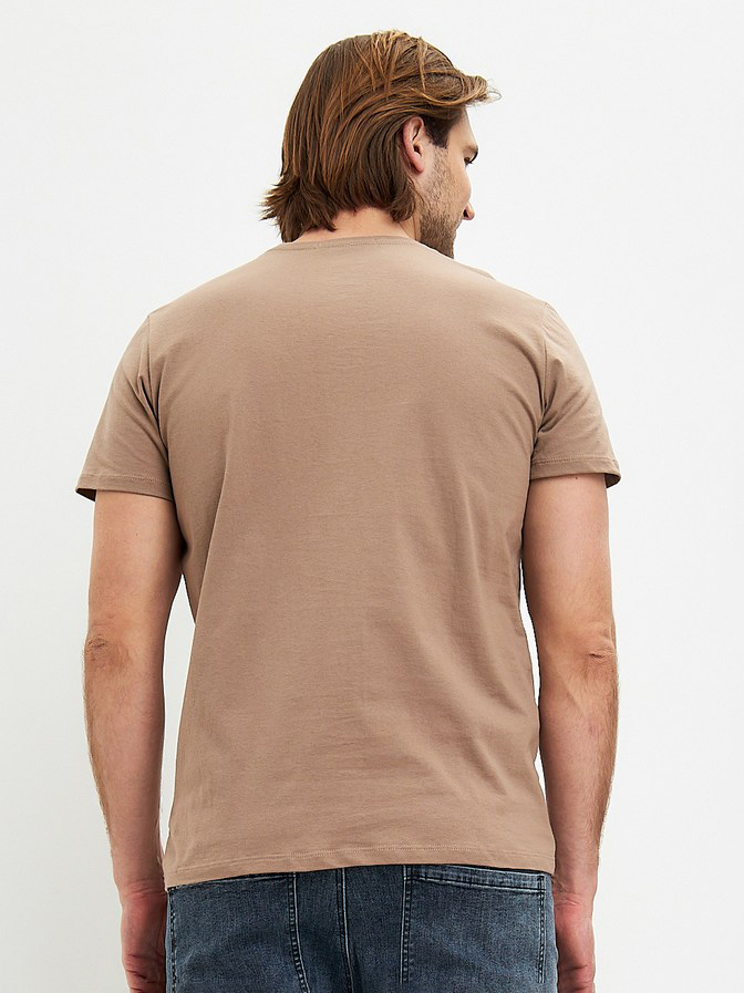 футболка мужская коричневая 7