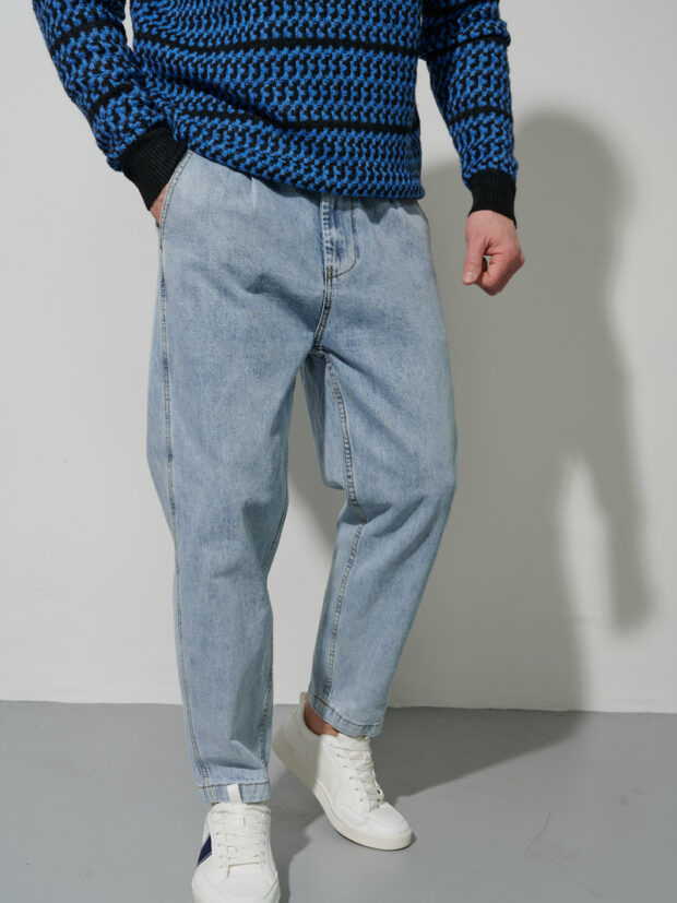 fine joyce f2108 2 l.blue Светло синий Джинсы мужские