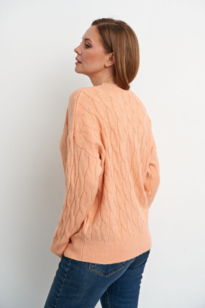 джемпер женский персиковый 5