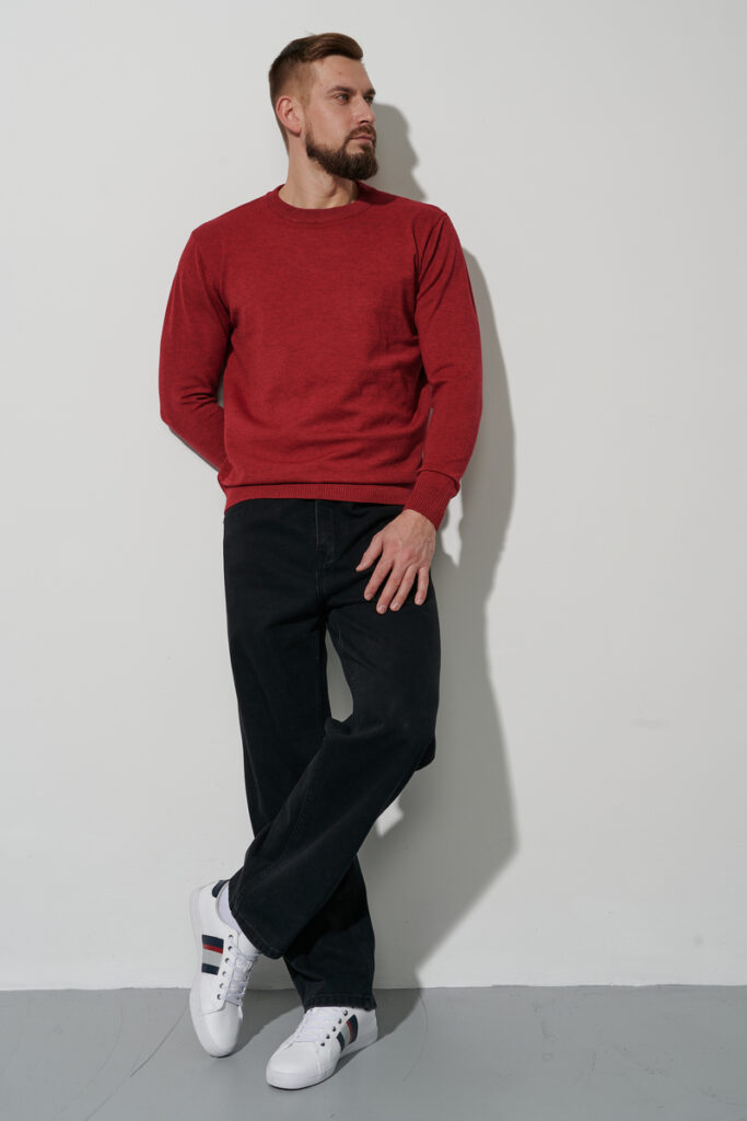 джемпер мужской красный 2