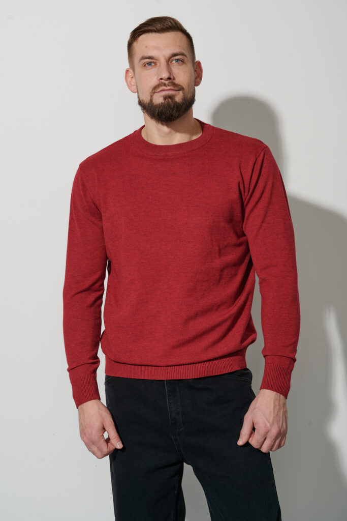 джемпер мужской красный 3