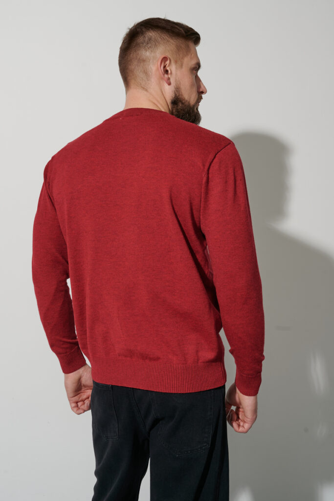 джемпер мужской красный 4