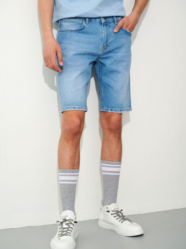 mtr 0452 light blue 825 Голубой Шорты мужские