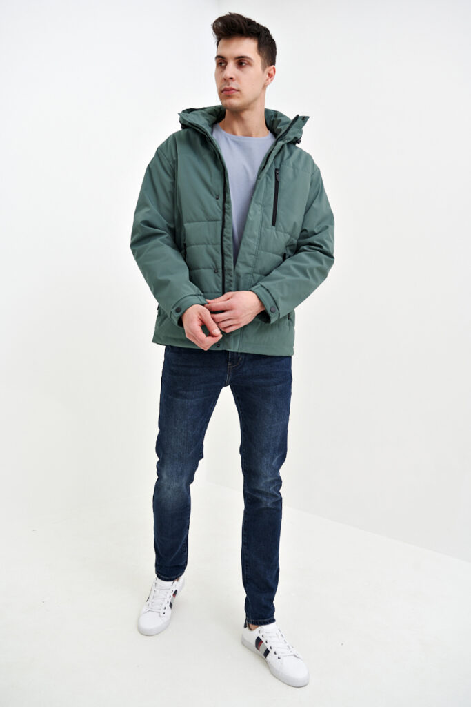 куртка мужская демисезонная фисташковая 1