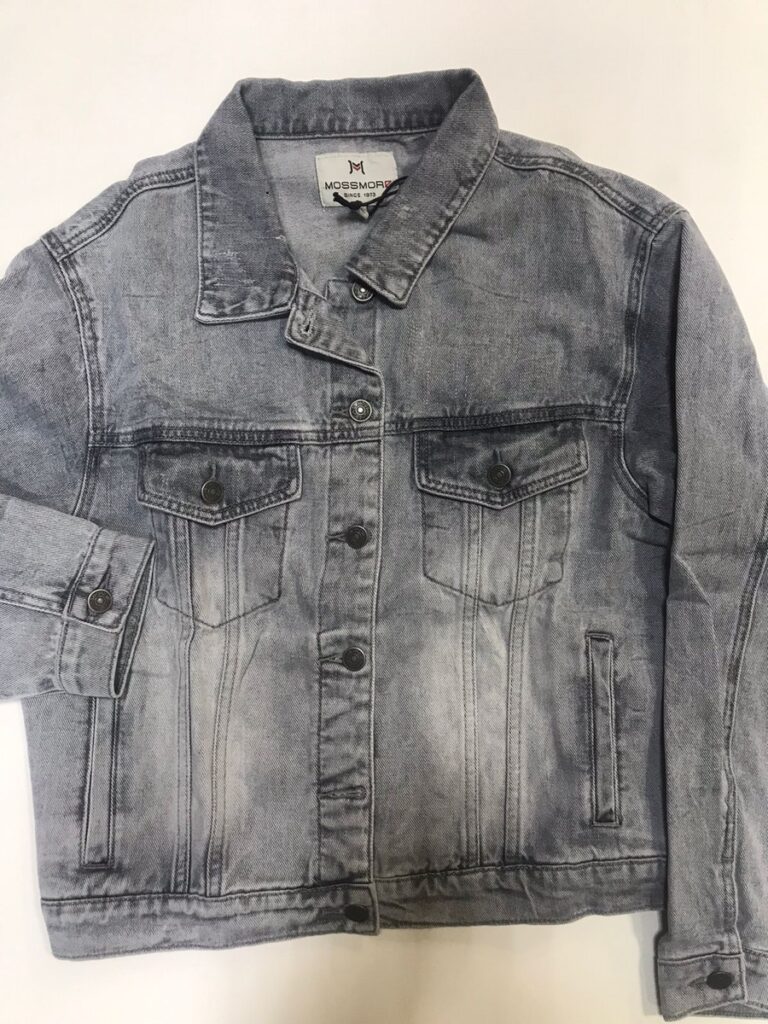 куртка женская джинсовая серая 1