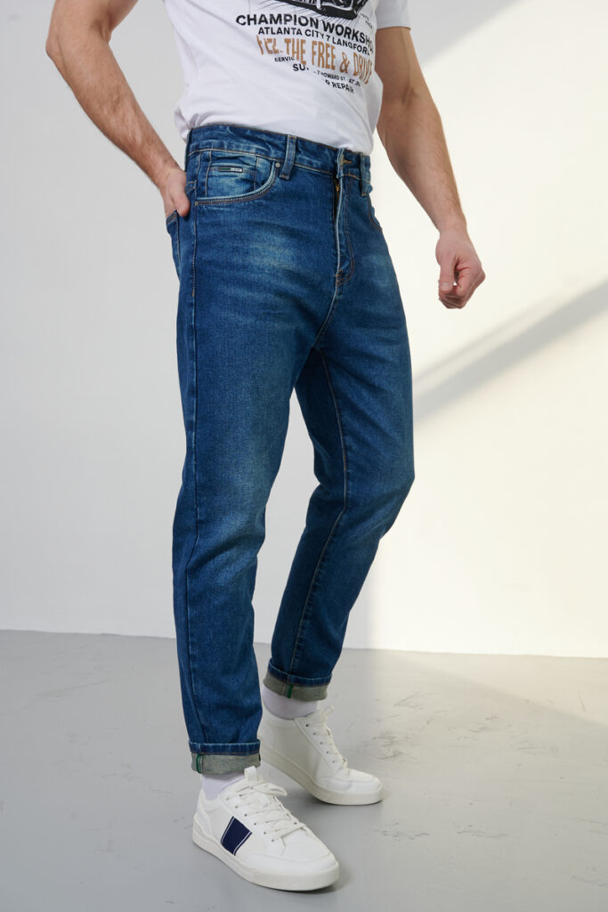 джинсы мужские синие 4