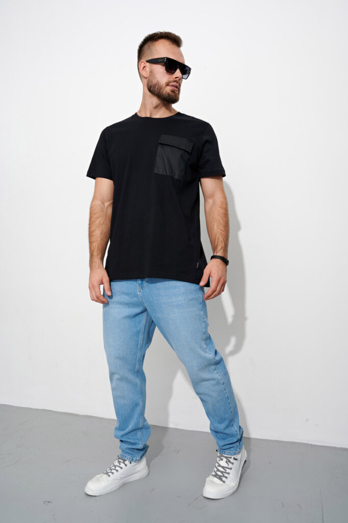 футболка мужская черная 4