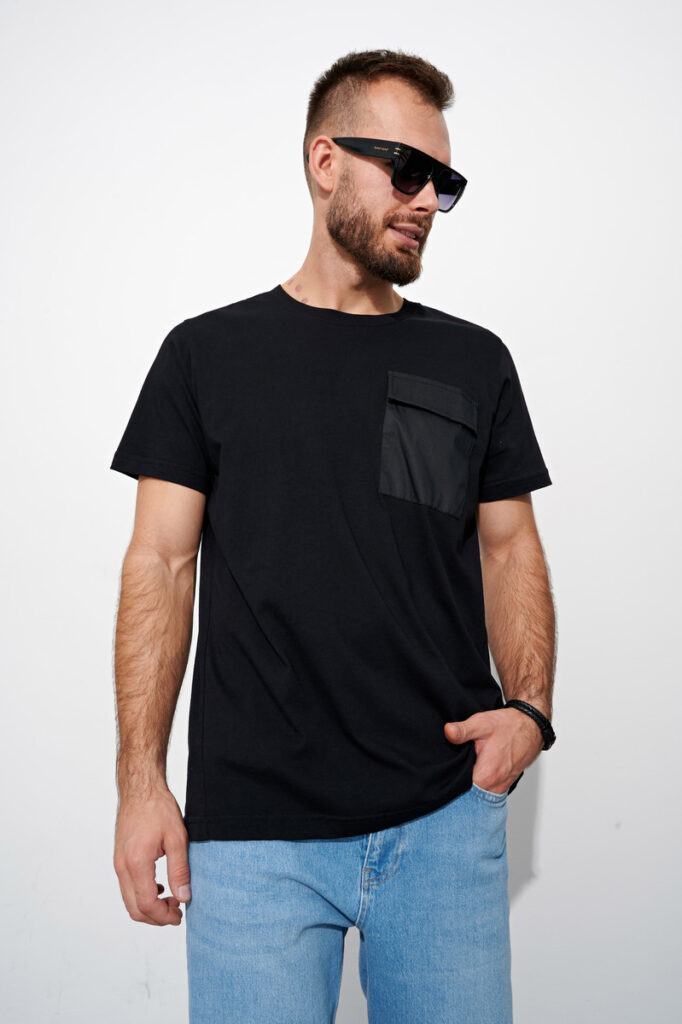 футболка мужская черная 1