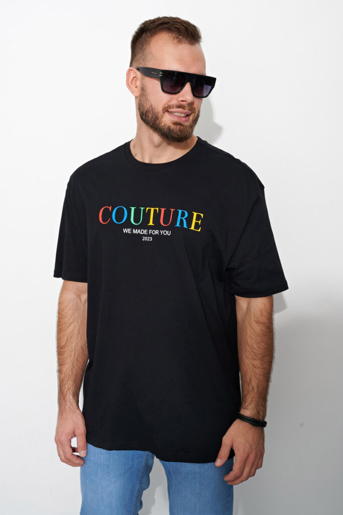 футболка мужская черная 6