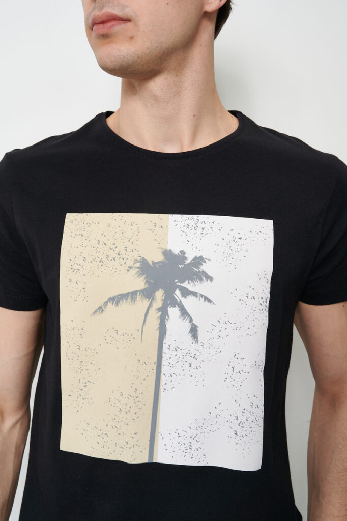 черная футболка мужская пальма 4