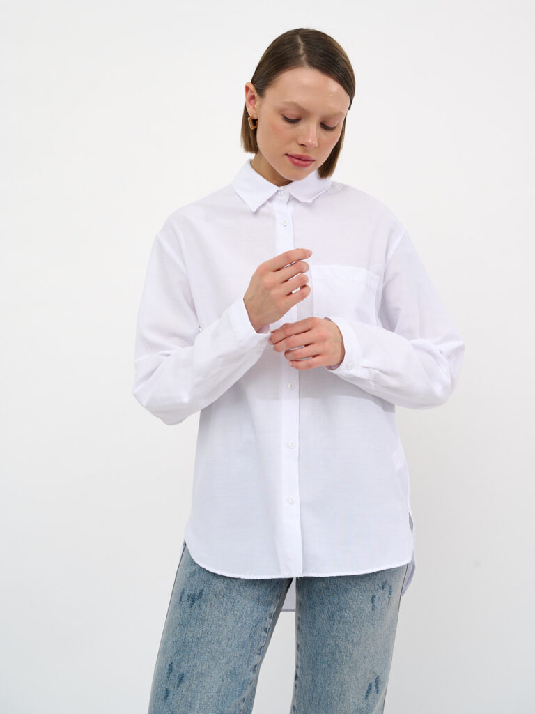 рубашка женская белая 1