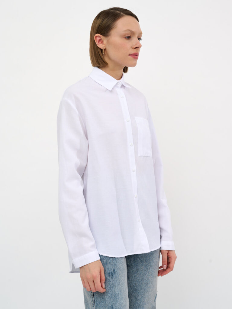 рубашка женская белая 7