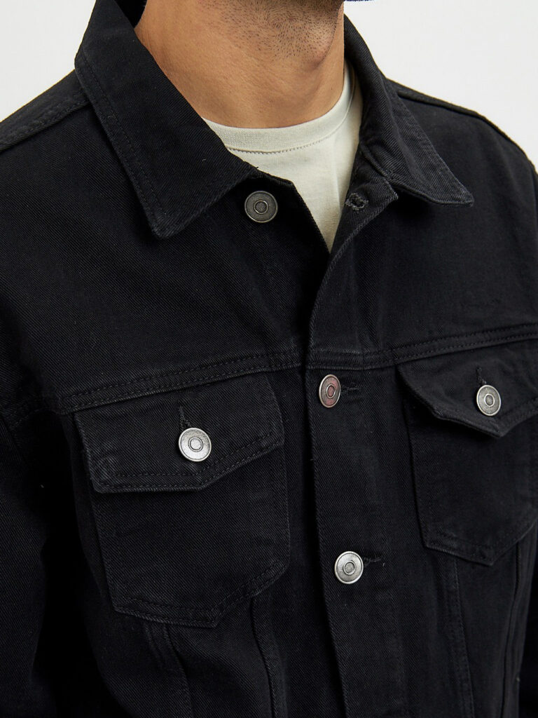 куртка мужская джинсовая черная 4