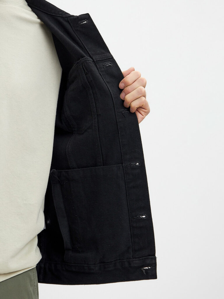 куртка мужская джинсовая черная 8