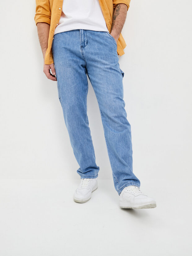 mossmore mr2562c ar1748 blue Светло синий Джинсы мужские