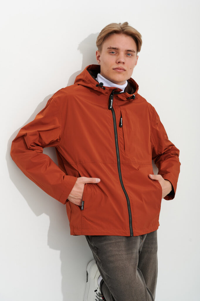ветровка мужская оранжевая 1