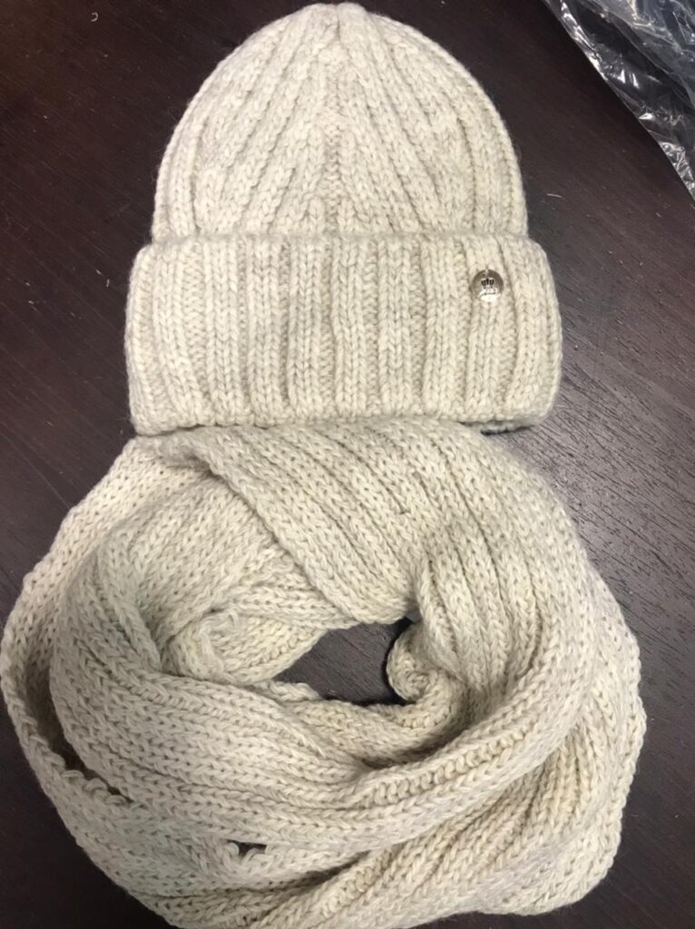 шоколад комплект женскяя (снуд и шапка) маиза 1