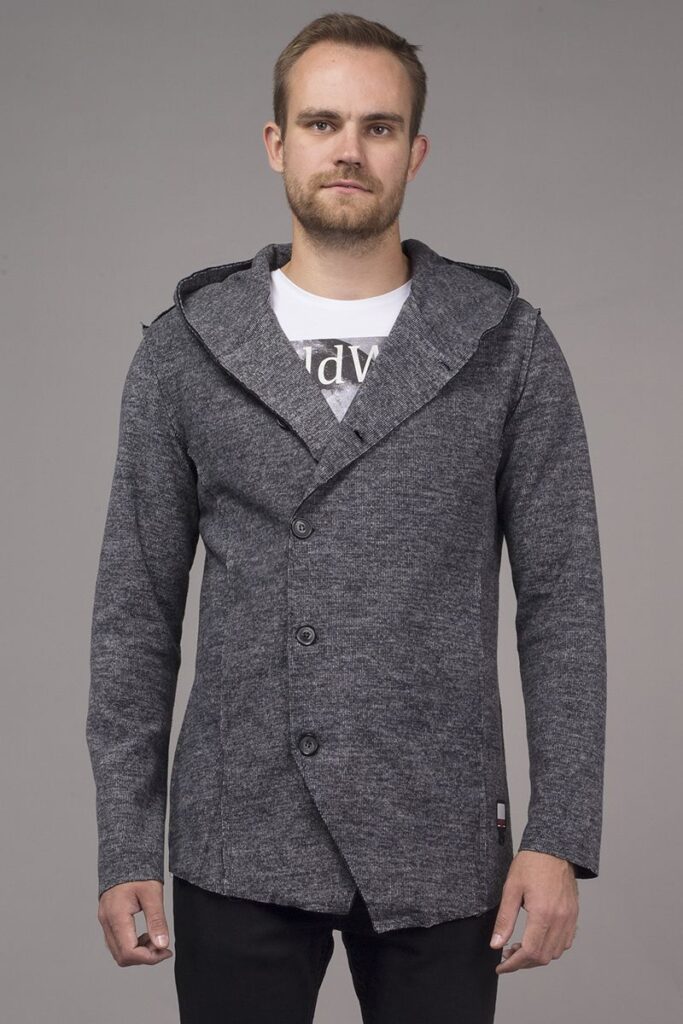 кардиган мужской серый 1